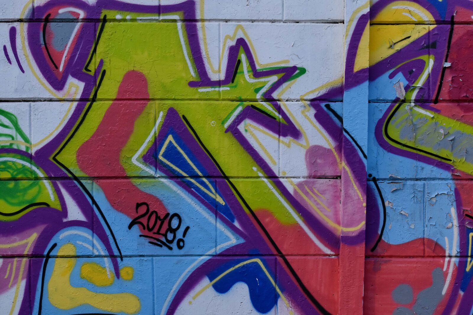 Nikon D5500 sample photo. Colourful, wall, mural, graffiti photography
