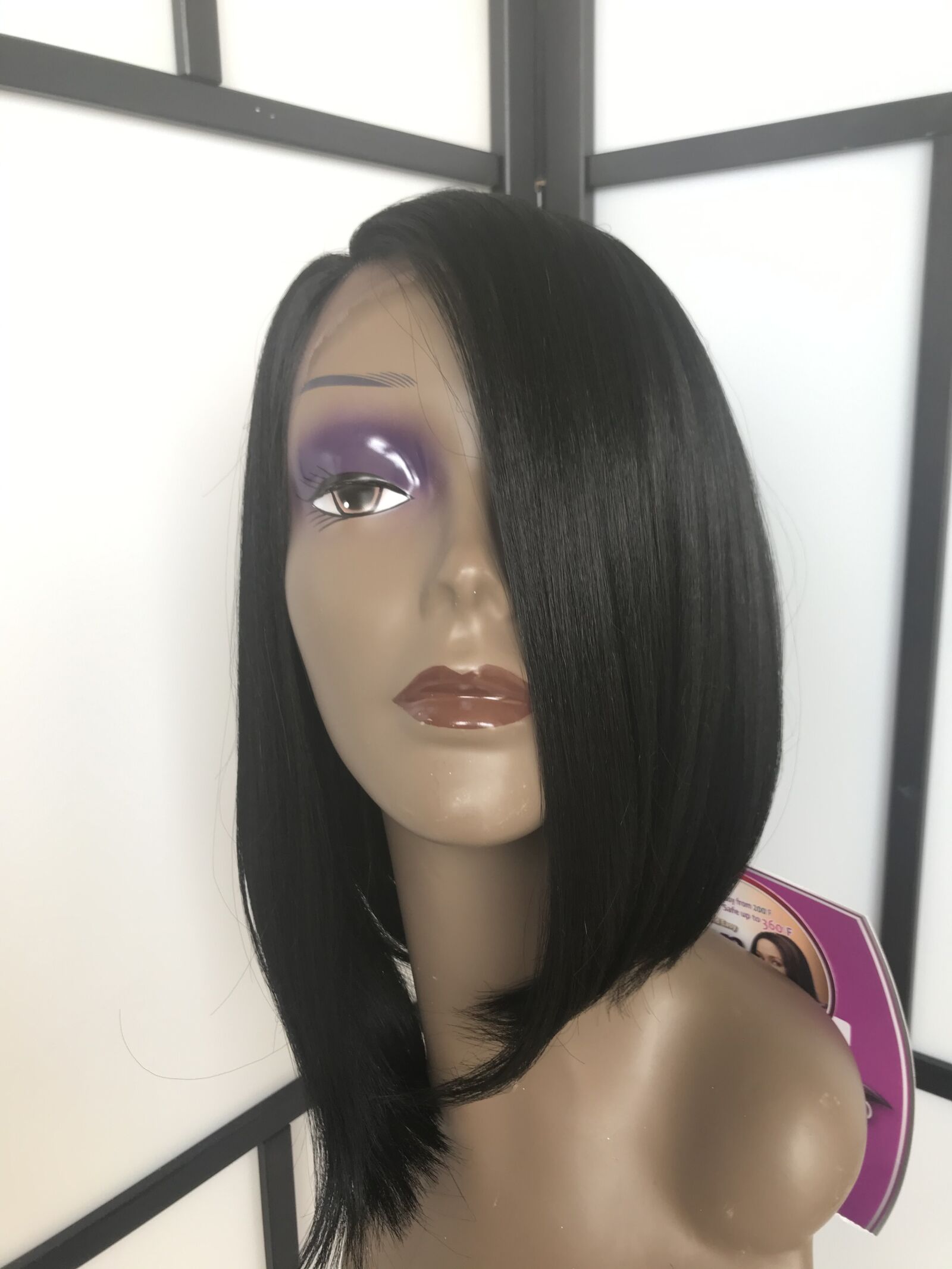 iPhone 7 back camera 3.99mm f/1.8 sample photo. Black, hair, wig photography
