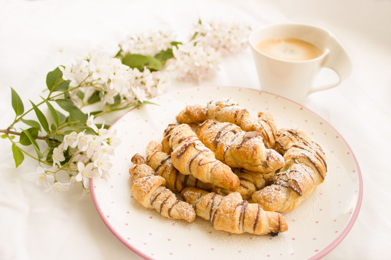 Canon EOS 600D (Rebel EOS T3i / EOS Kiss X5) sample photo. Croissant, nutella, chocolate photography