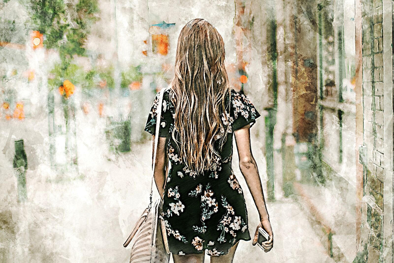 Canon EOS 6D + Canon EF 50mm F1.4 USM sample photo. Digital painting, girl, blonde photography