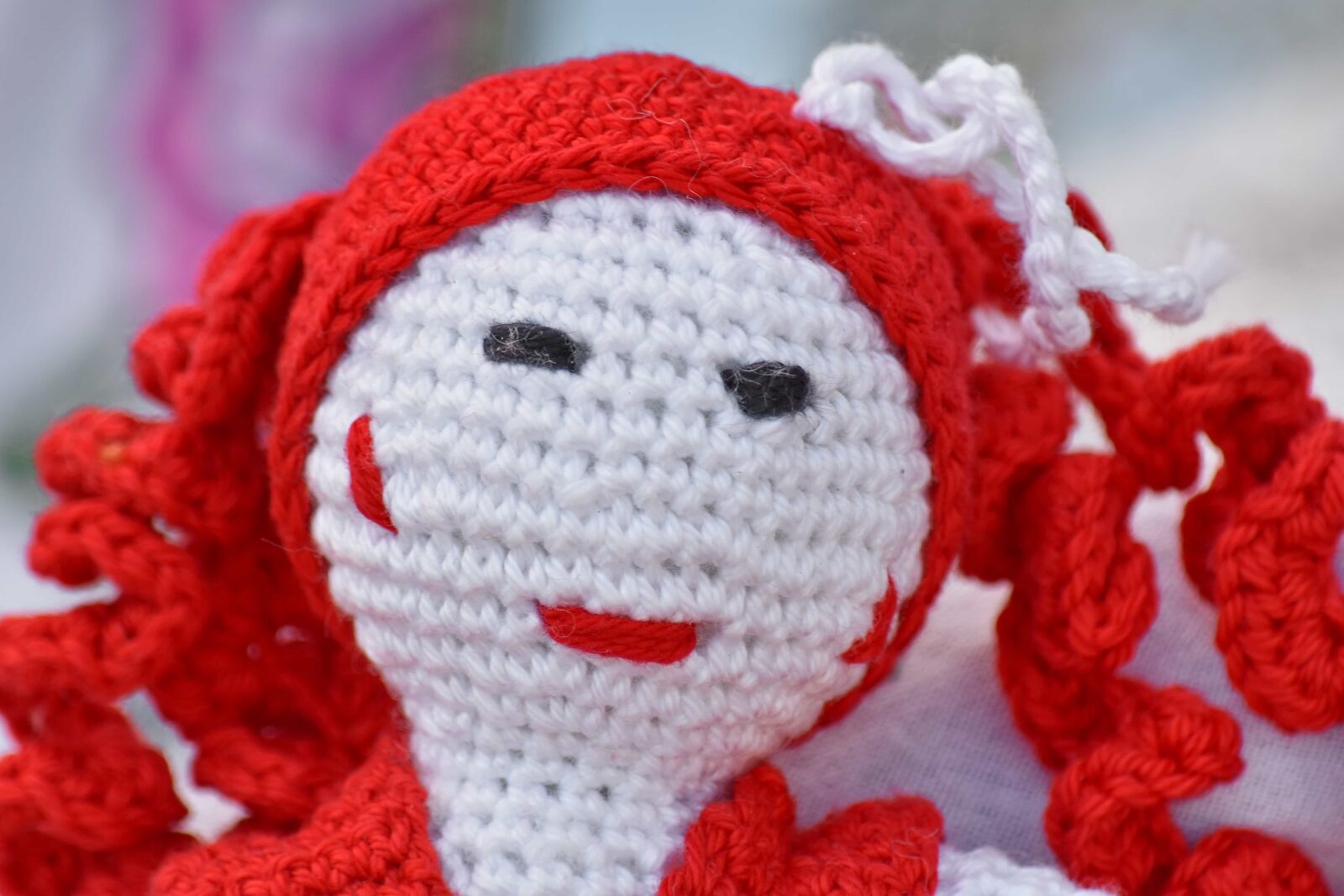 Nikon D5500 sample photo. Doll, handmade, homemade, knitting photography