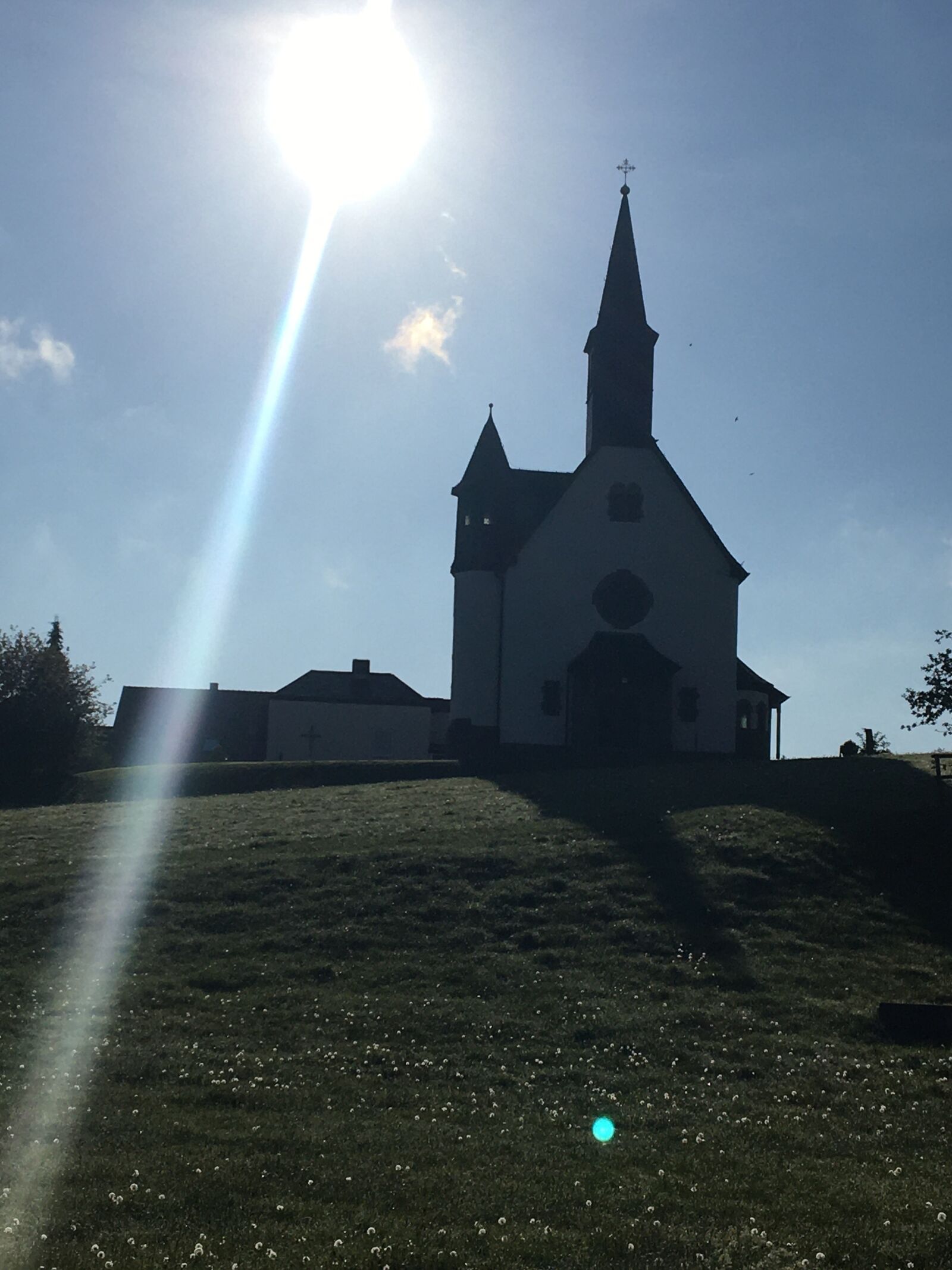 Apple iPhone 6s sample photo. Kirche, sonne, himmel photography
