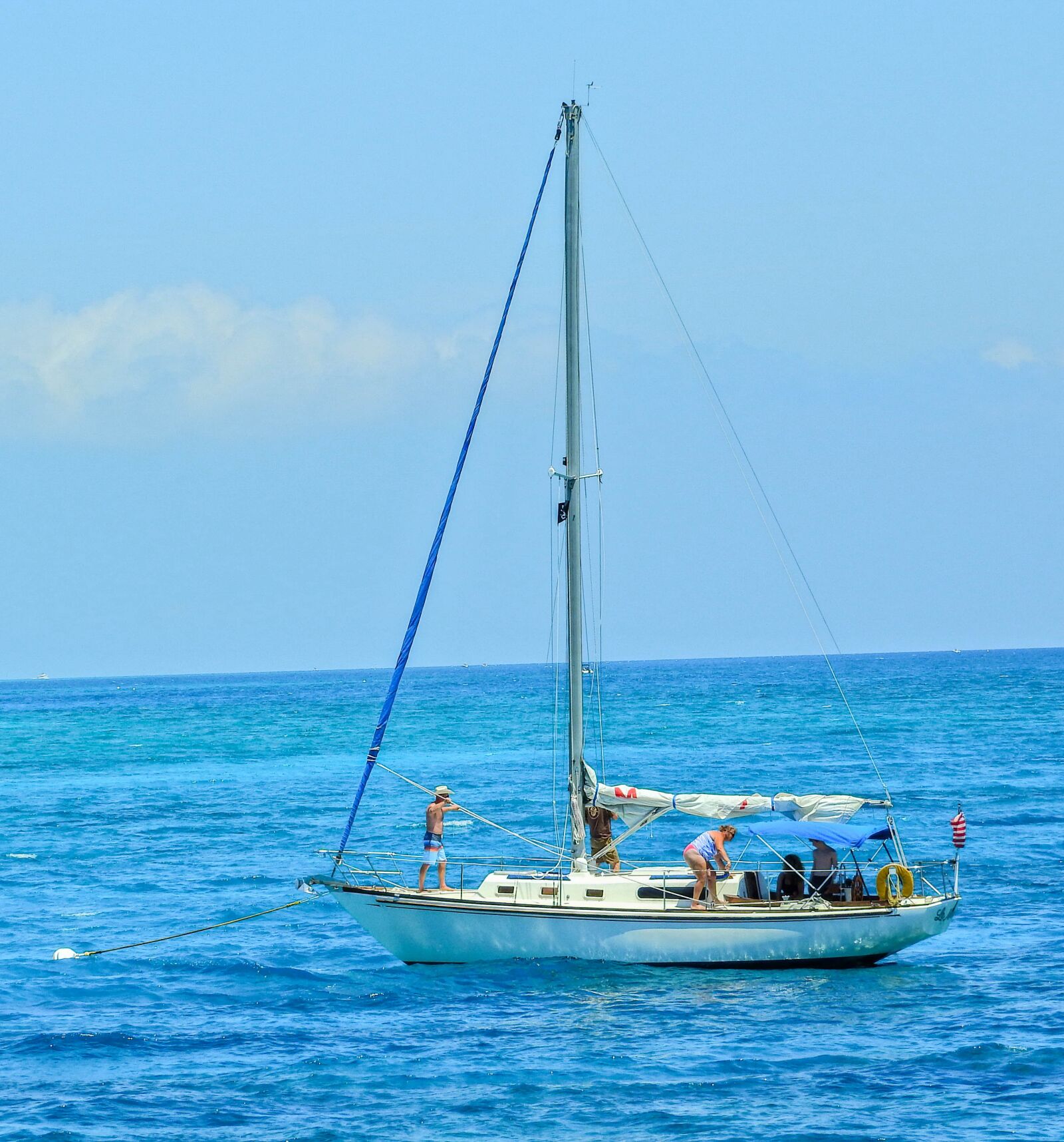 Nikon Coolpix P610 sample photo. Keywest, sailboat, ocean photography