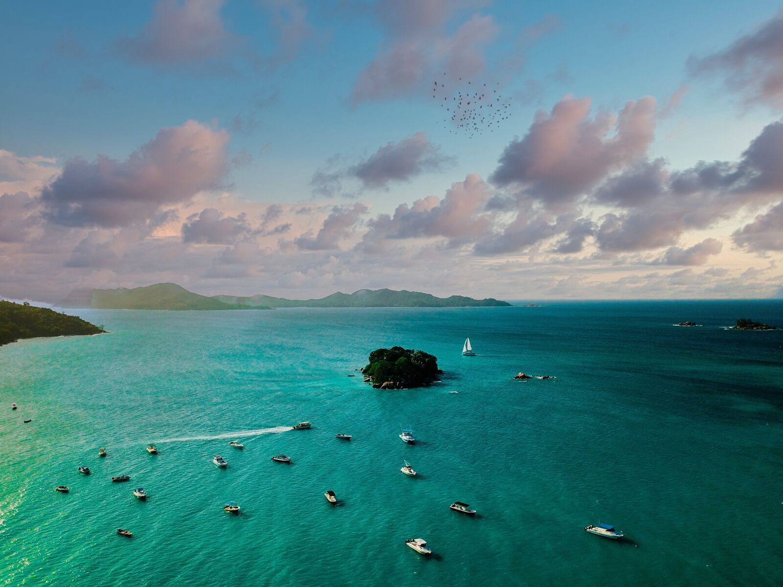 DJI FC220 sample photo. Seychelles, sea, ocean photography