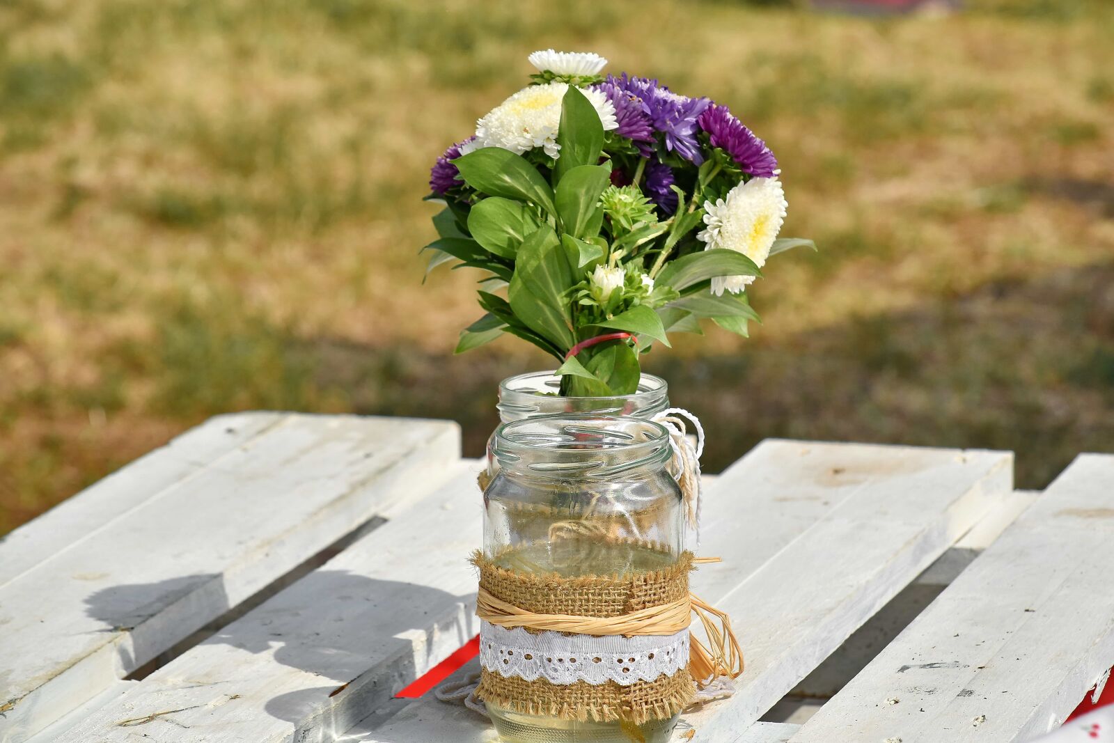 Nikon D5500 sample photo. Bouquet, desk, summer season photography