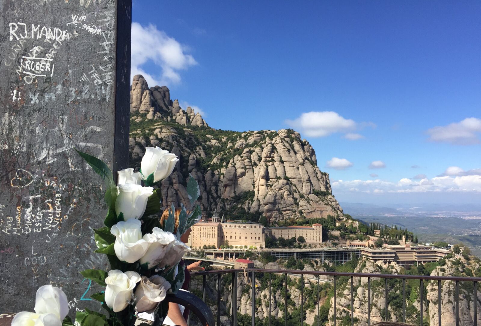 Apple iPhone 6 sample photo. Flowers, high, monastery, mountains photography