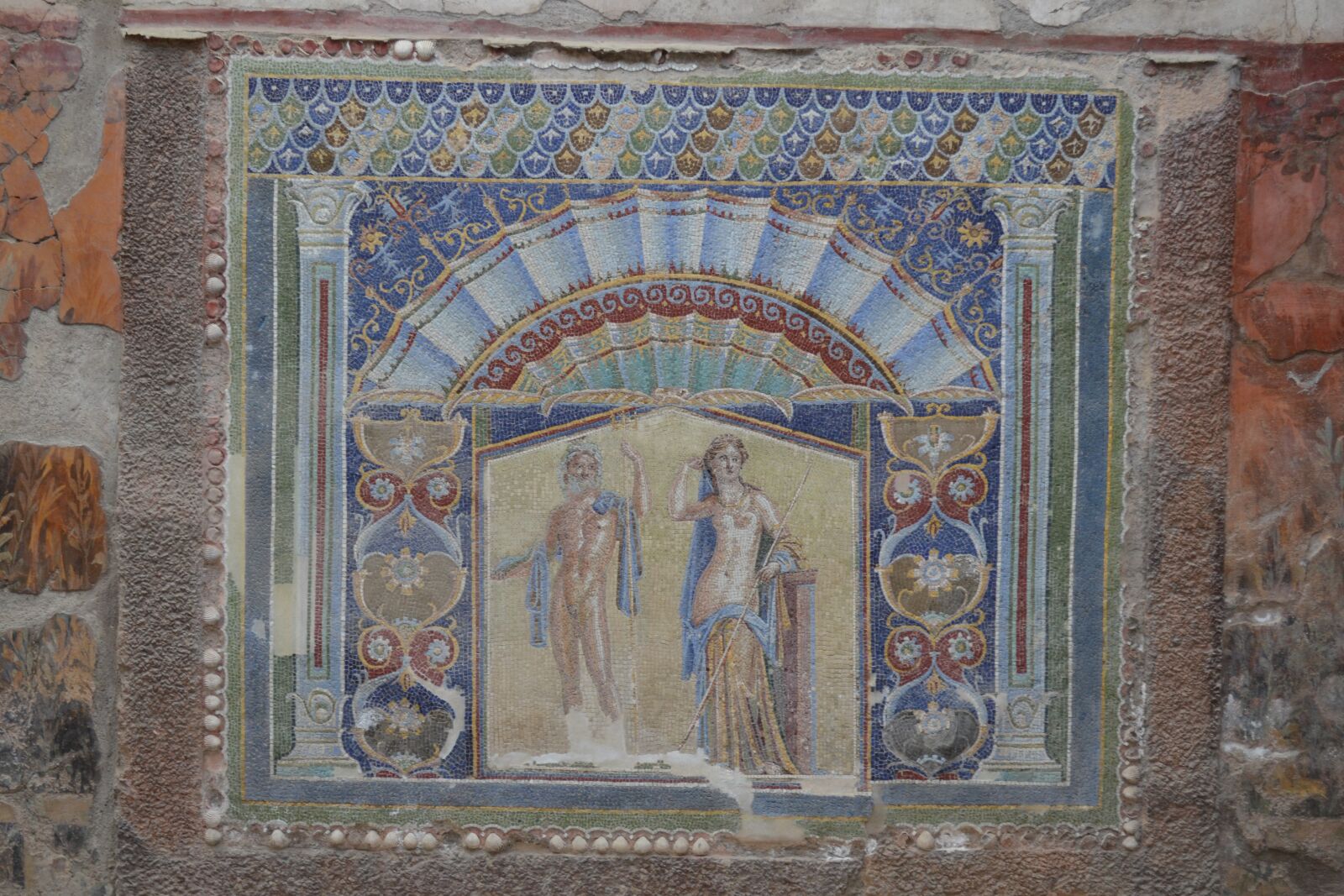 Nikon D3100 sample photo. Herculanum, mosaic, antic photography