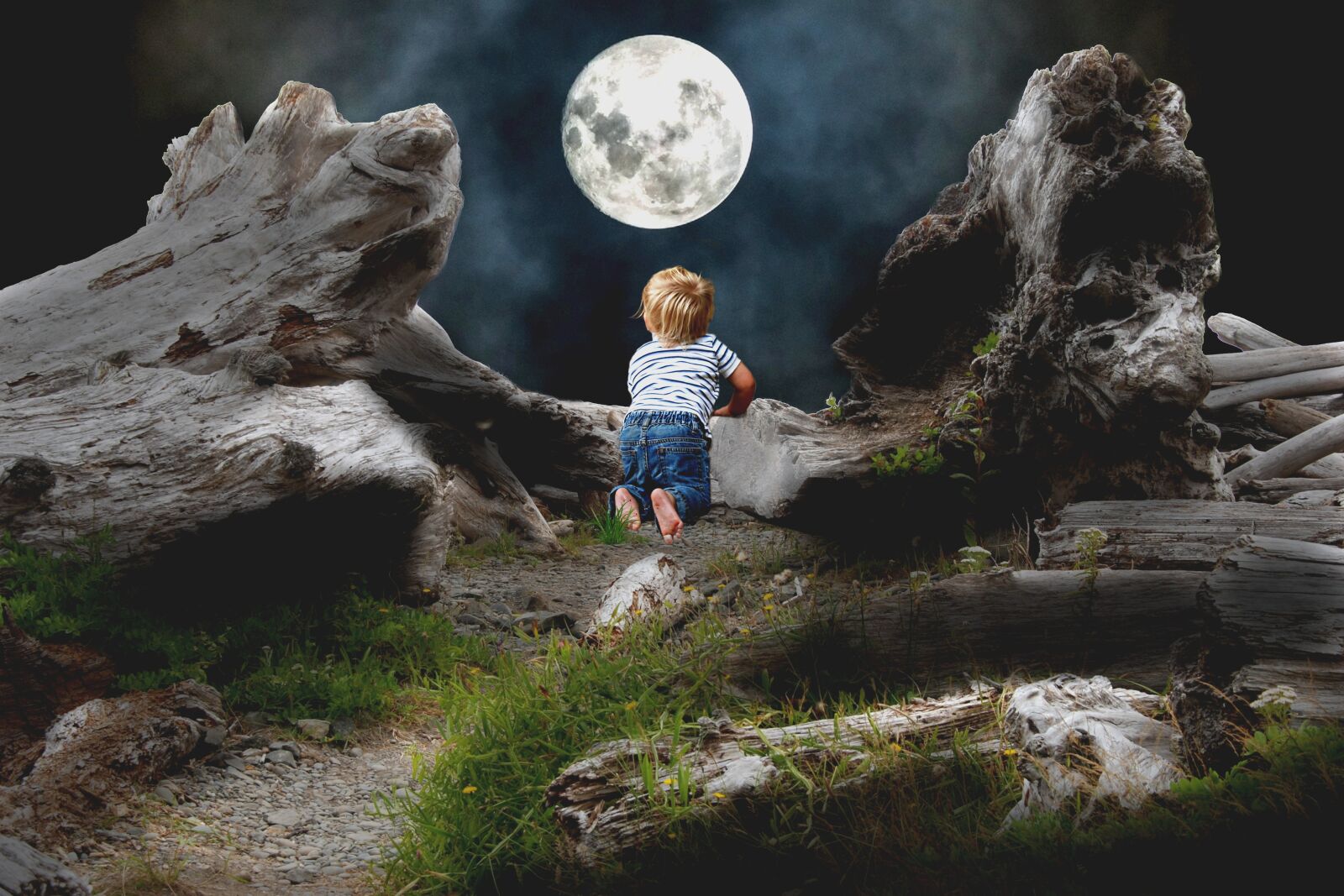 Canon EOS 6D sample photo. Mati, child, moon photography