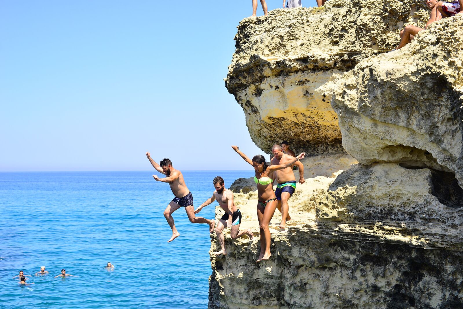 Nikon D610 sample photo. Cliff, jump, italy photography