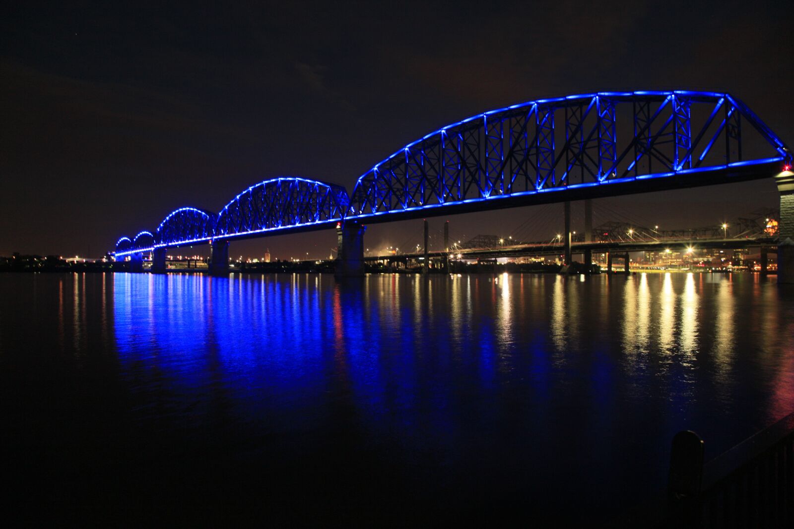 Canon EOS 5D Mark II sample photo. Bridge, louisville, kentucky photography