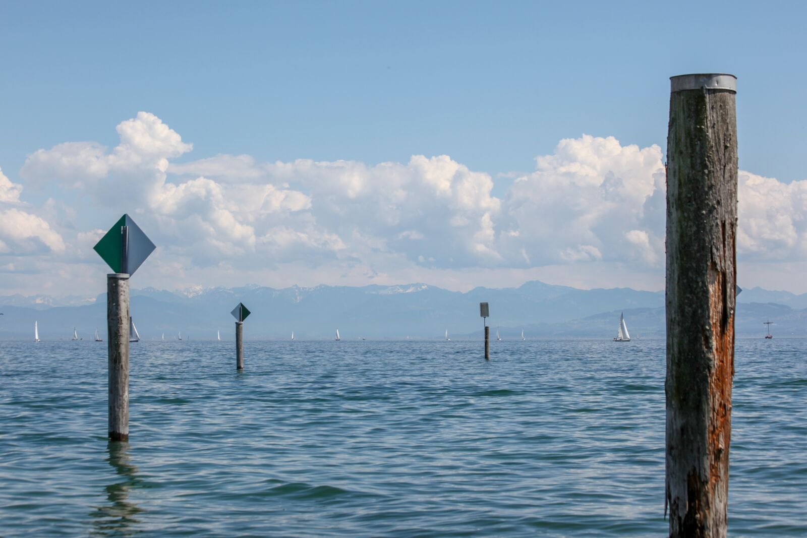 Canon EOS 5D Mark II + Canon EF 70-300mm F4-5.6 IS USM sample photo. Lake constance, alpine panorama photography