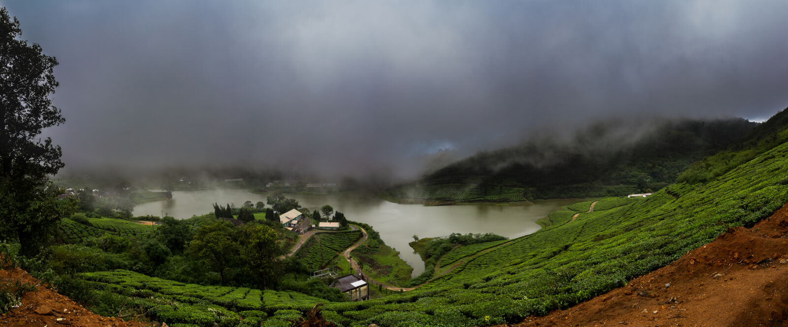 Canon EOS 600D (Rebel EOS T3i / EOS Kiss X5) sample photo. Cloud, green, lake, mist photography