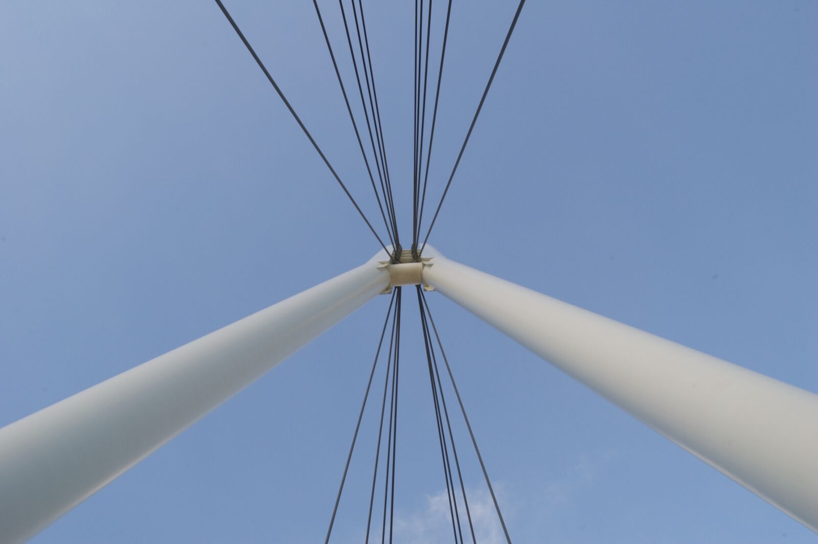 Nikon D50 sample photo. Bridge, wire, cable photography
