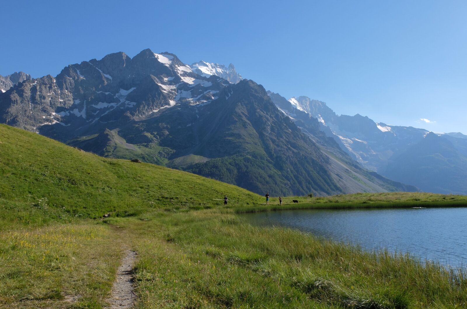 Fujifilm X30 sample photo. Serre-chevalier, lake, mountain photography