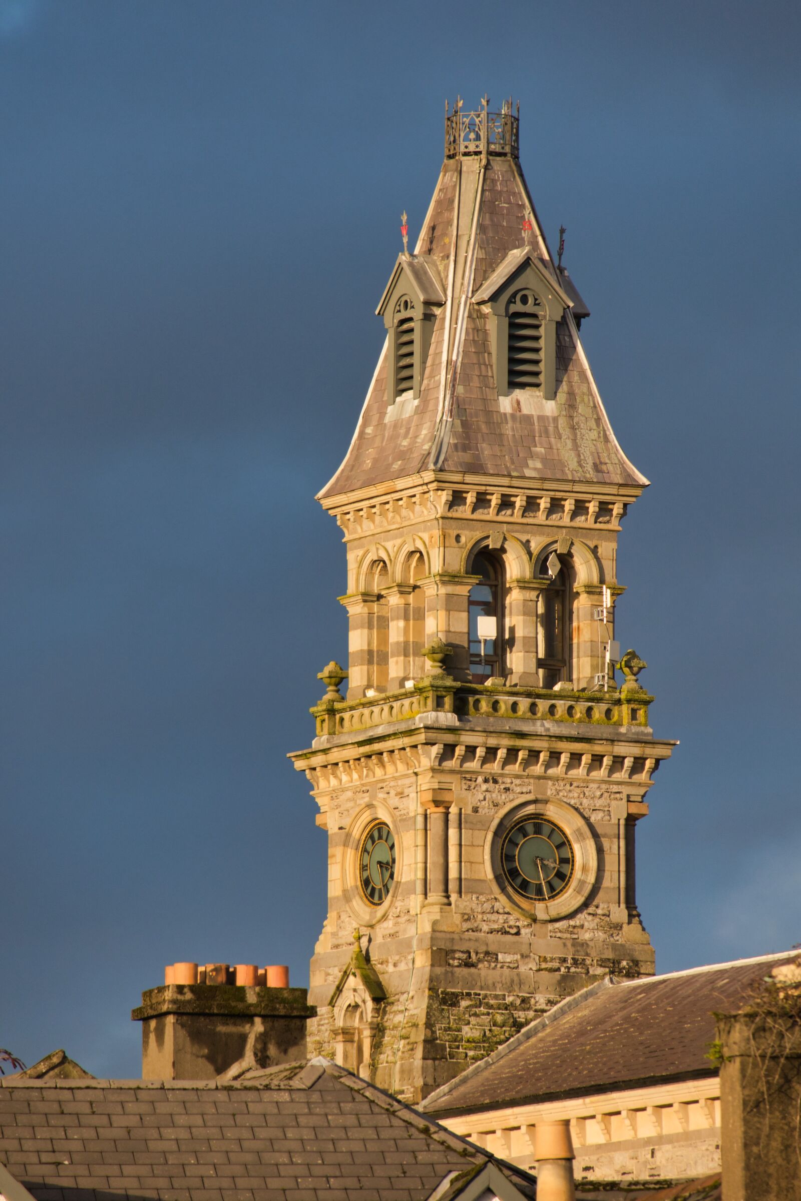 Canon PowerShot G3 X sample photo. Steeple, church clock, sky photography
