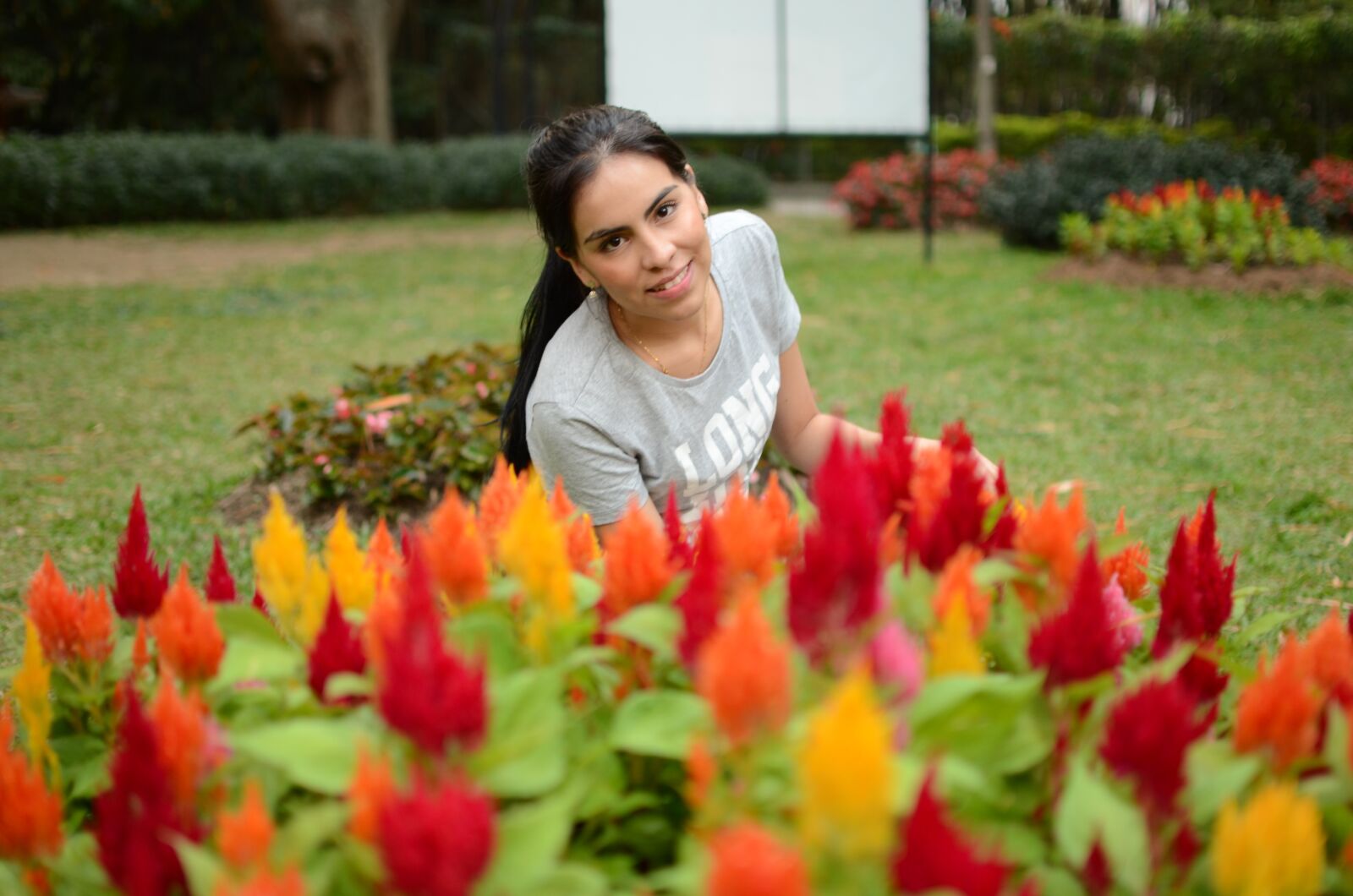 Nikon D7000 sample photo. Flowers, women, nature photography