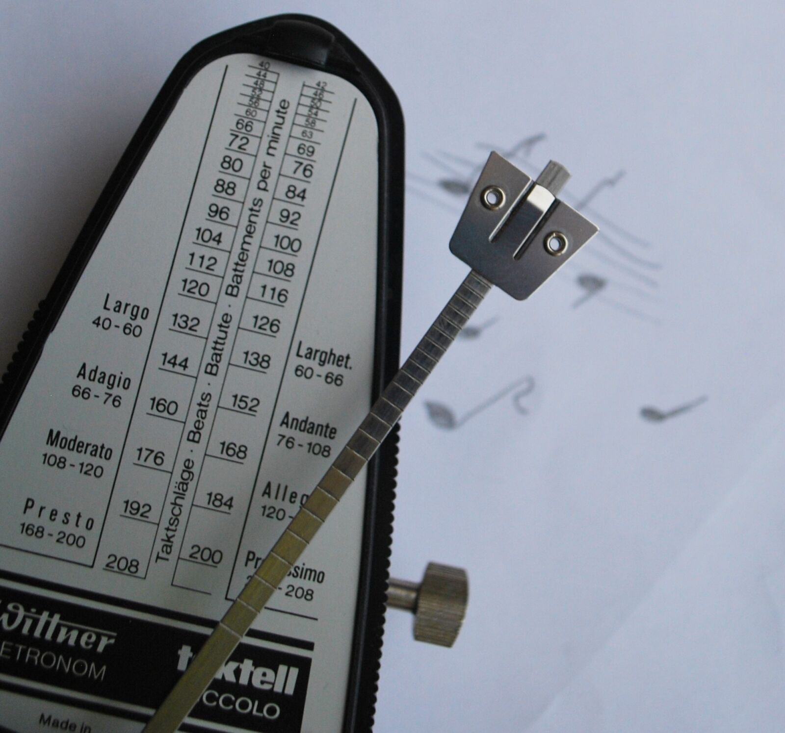 Nikon D60 sample photo. Metronome, music, black photography
