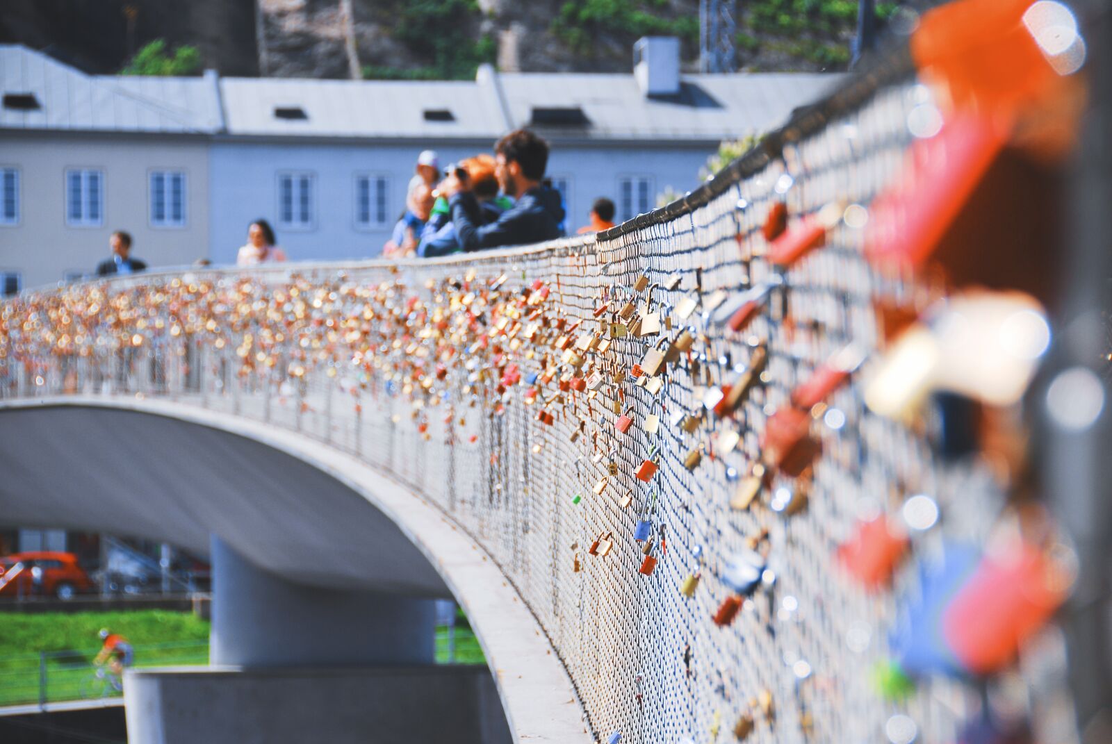 Nikon D40X sample photo. Bridge, lock, love photography