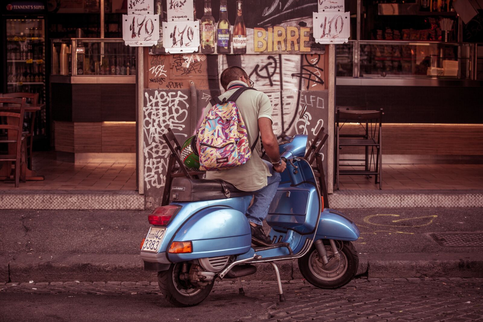 Canon EF 70-200mm F2.8L USM sample photo. Vespa, bike, motorbike photography