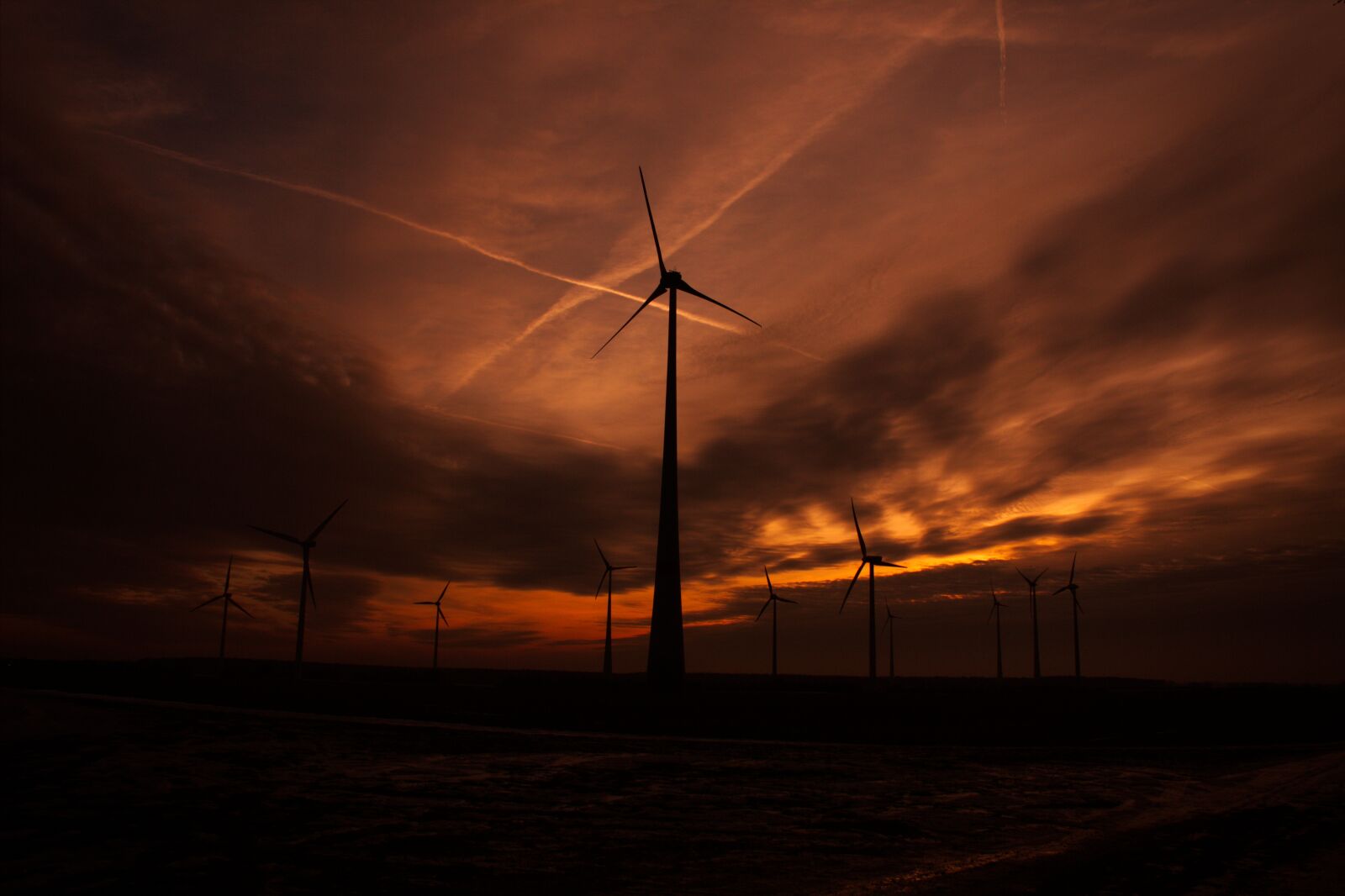 Canon EF-S 18-55mm F3.5-5.6 IS sample photo. Sun, landscape, wind power photography