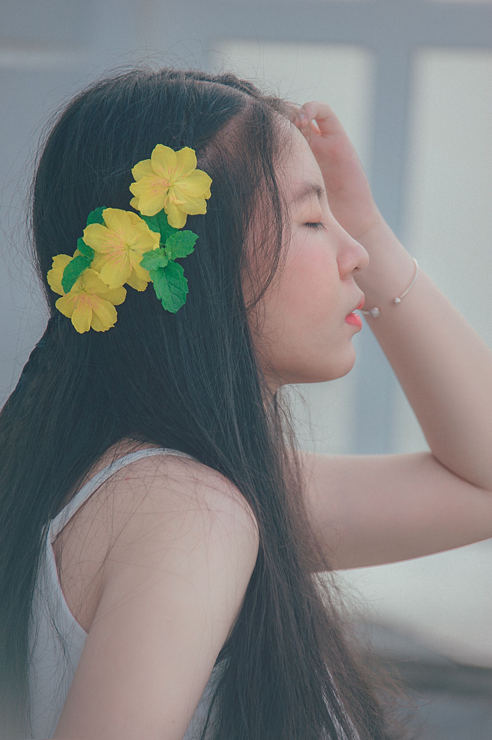 Nikon D700 sample photo. Girl, lowers, woman photography