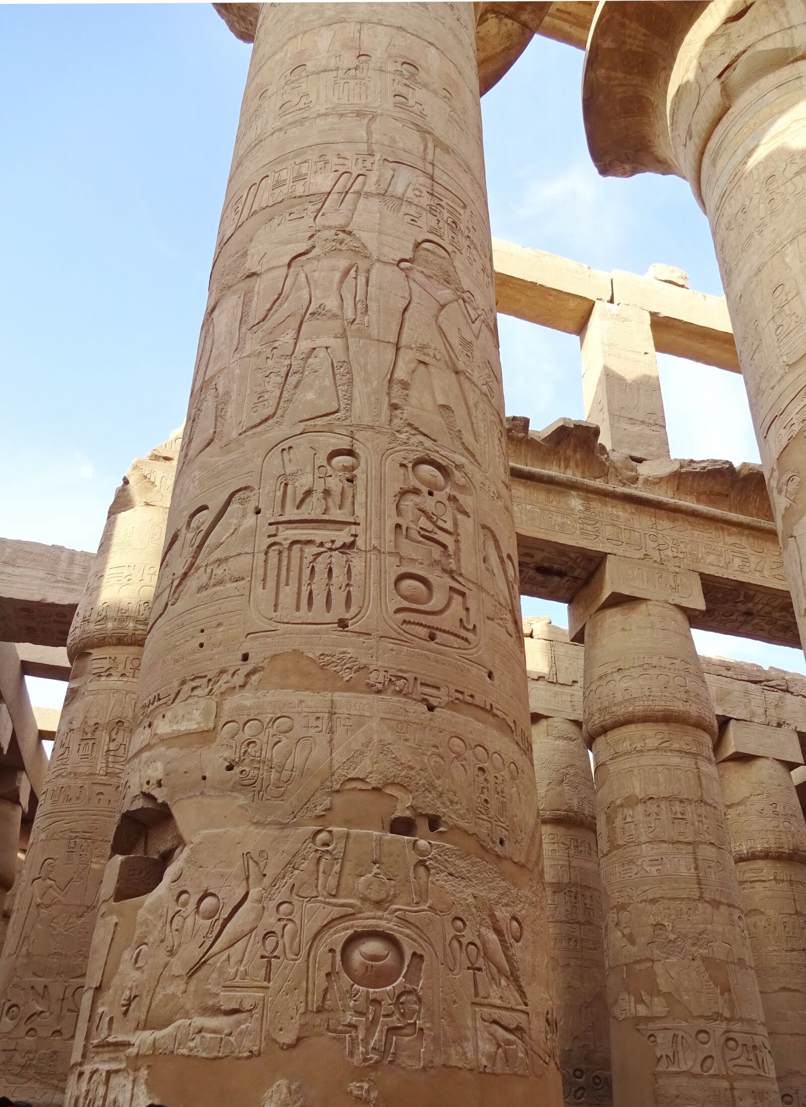 Sony Cyber-shot DSC-WX220 sample photo. Egypt, karnak, columns photography