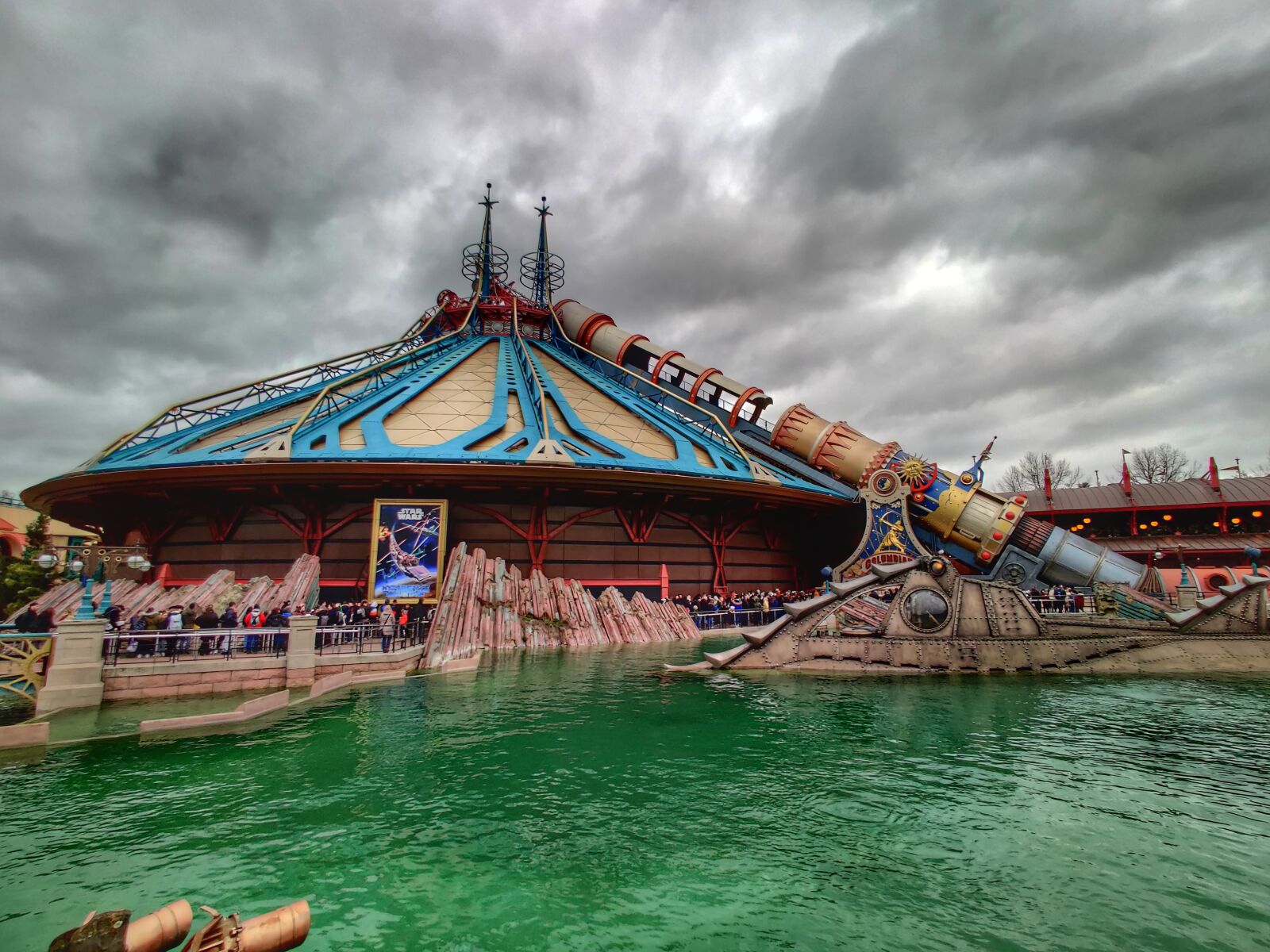 OnePlus GM1913 sample photo. Jules vernes, disneyland, hyperspacemontain photography