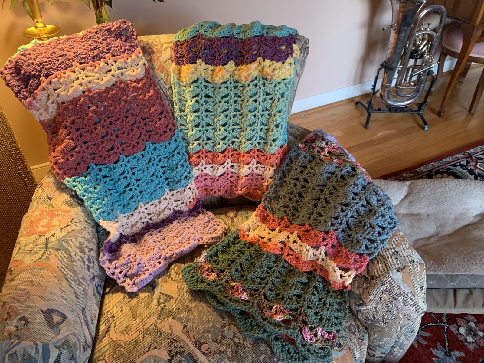Apple iPhone XR sample photo. Crochet, color, yarn photography