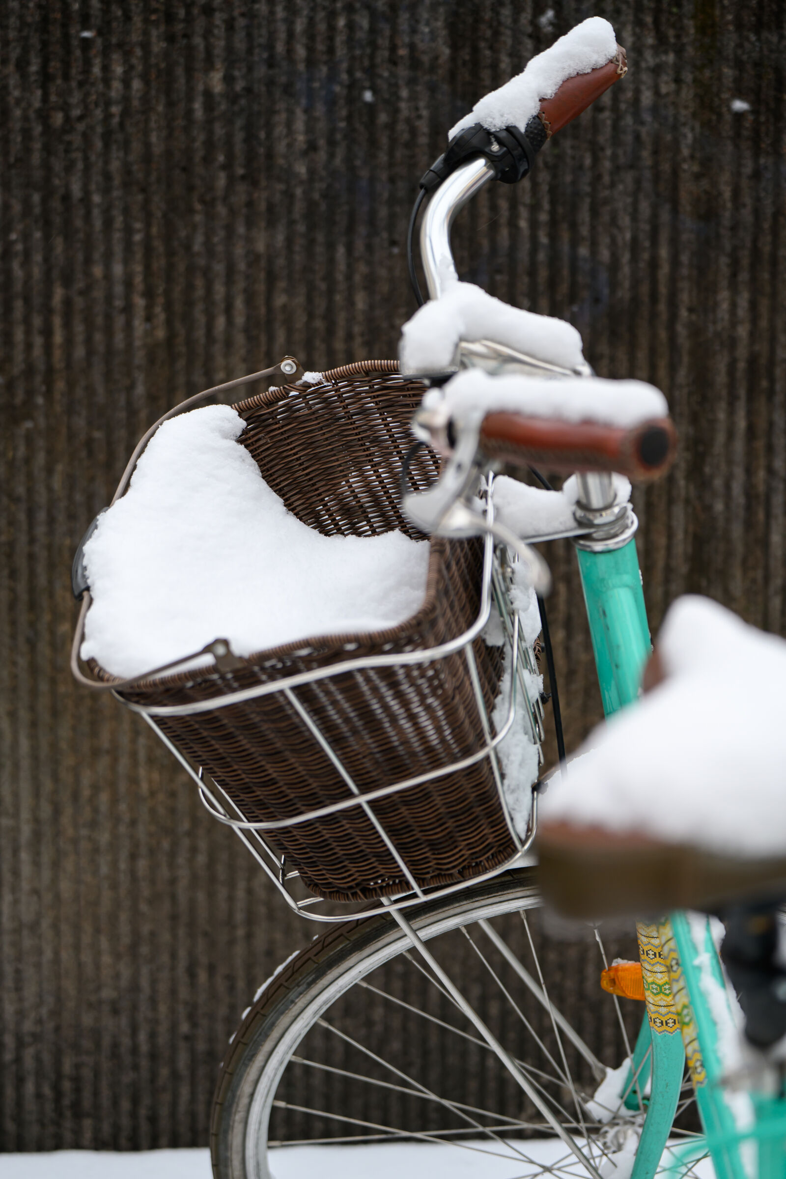 Nikon Nikkor Z 70-180mm F2.8 sample photo. Snow covered bicycle photography