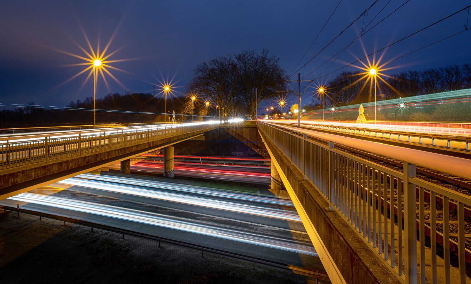 Nikon D750 sample photo. Light traces, auto, traffic photography