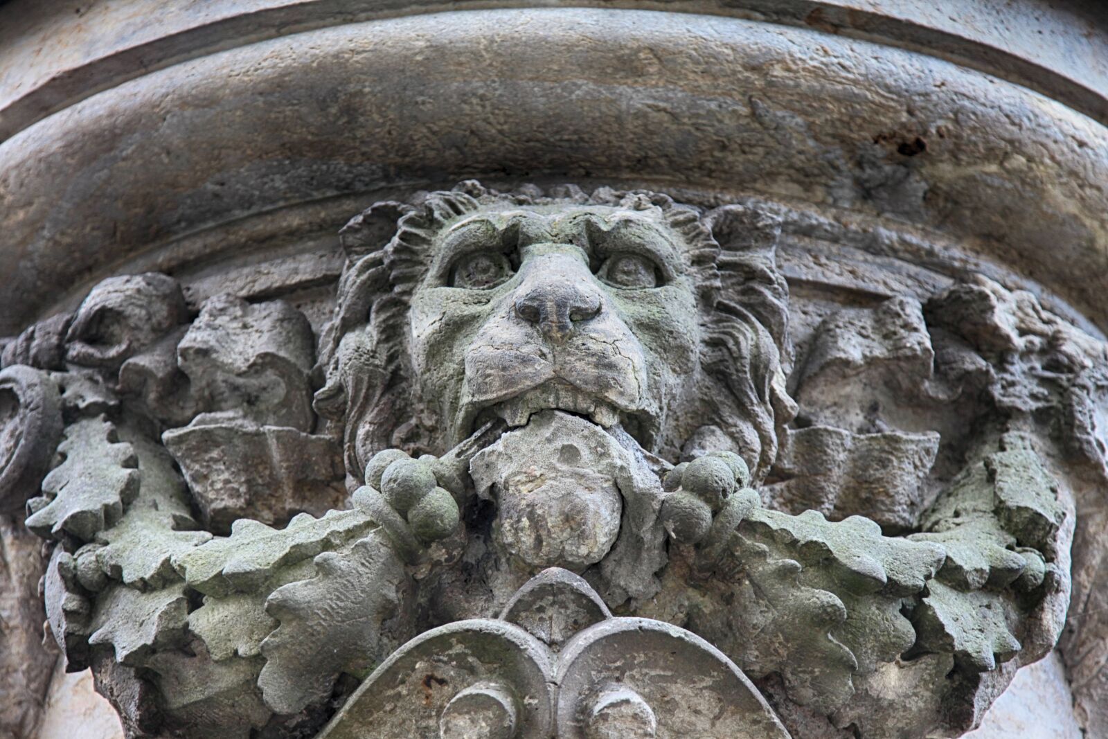 Canon EOS 5D Mark II sample photo. Lion, sculpture, stone figure photography
