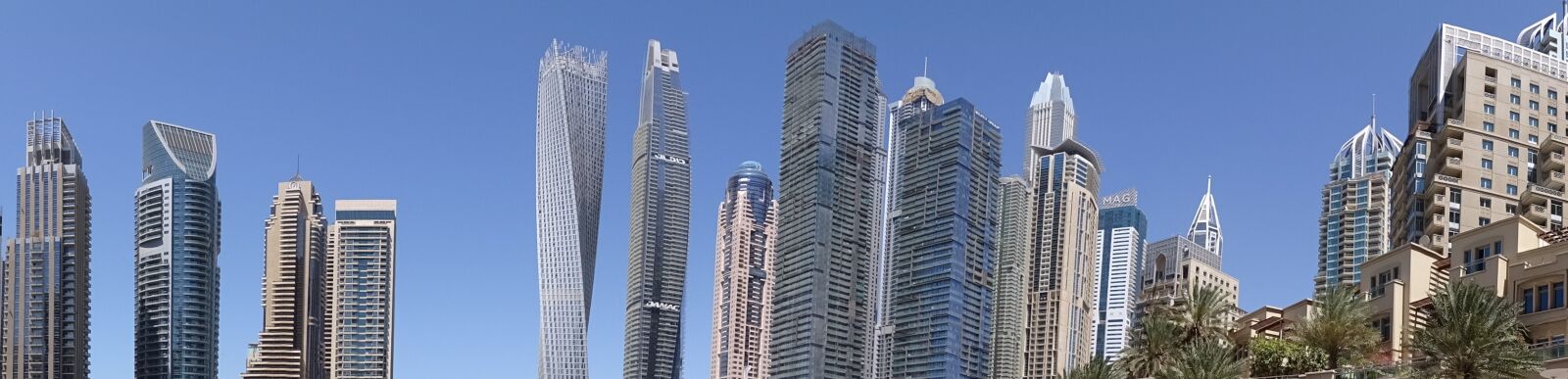 Sony Cyber-shot DSC-HX400V sample photo. Dubai, skyline, marina photography