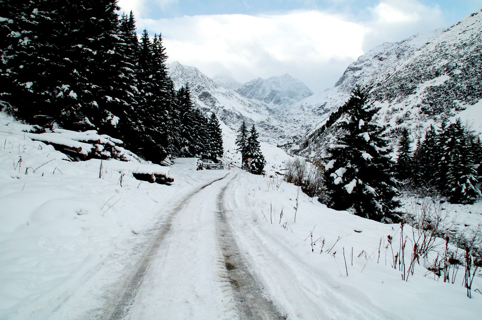 Nikon D50 sample photo. Austria, mountains, snow photography