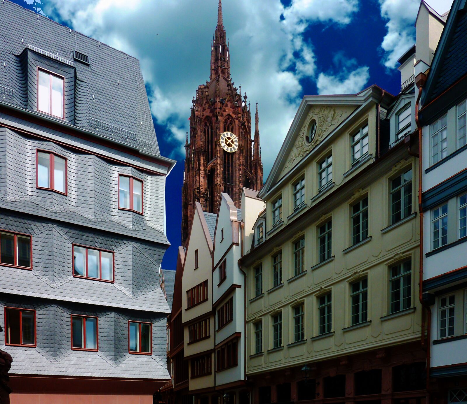 Panasonic DMC-TZ7 sample photo. Frankfurt, new old town photography
