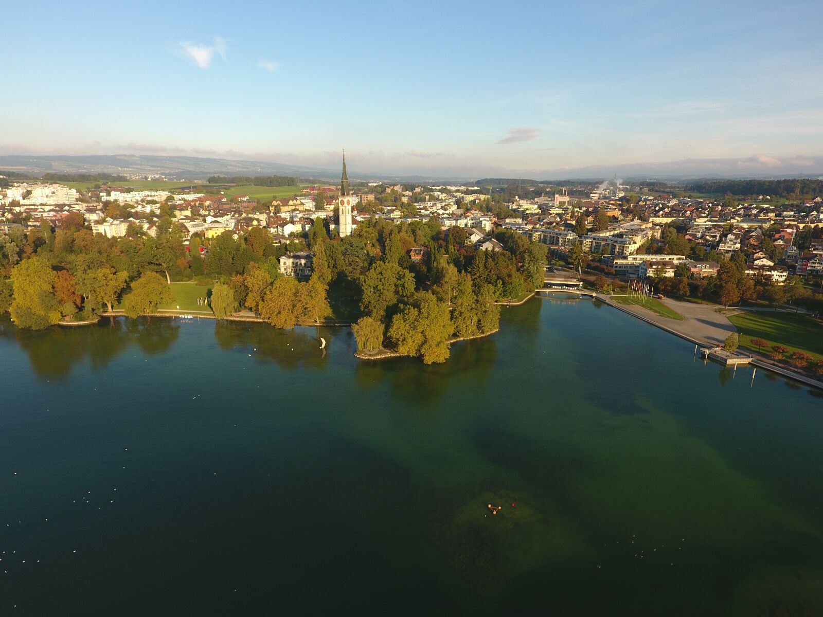 DJI FC330 sample photo. Cham, zug, lake photography