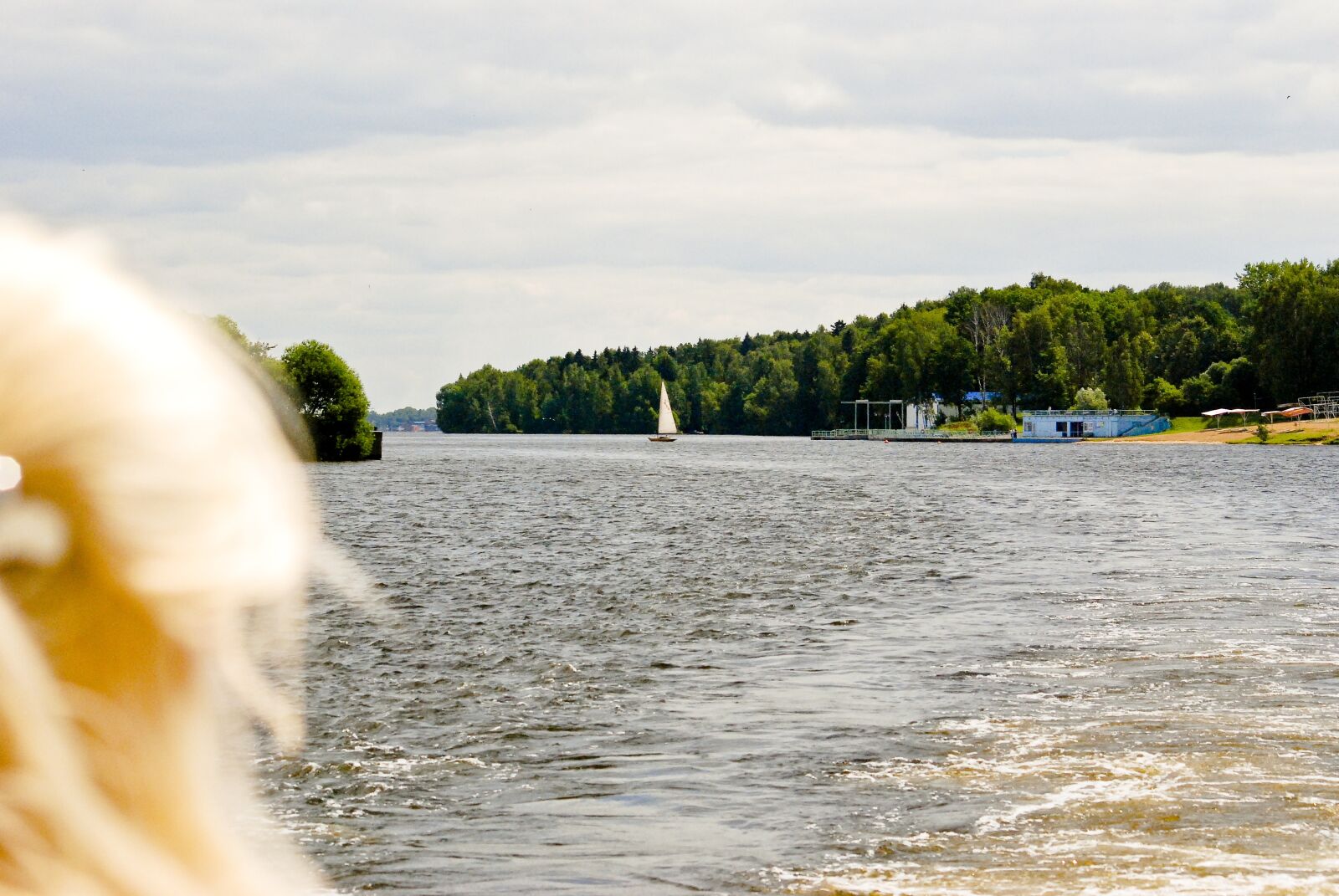 Nikon D80 sample photo. River, blonde, yacht photography