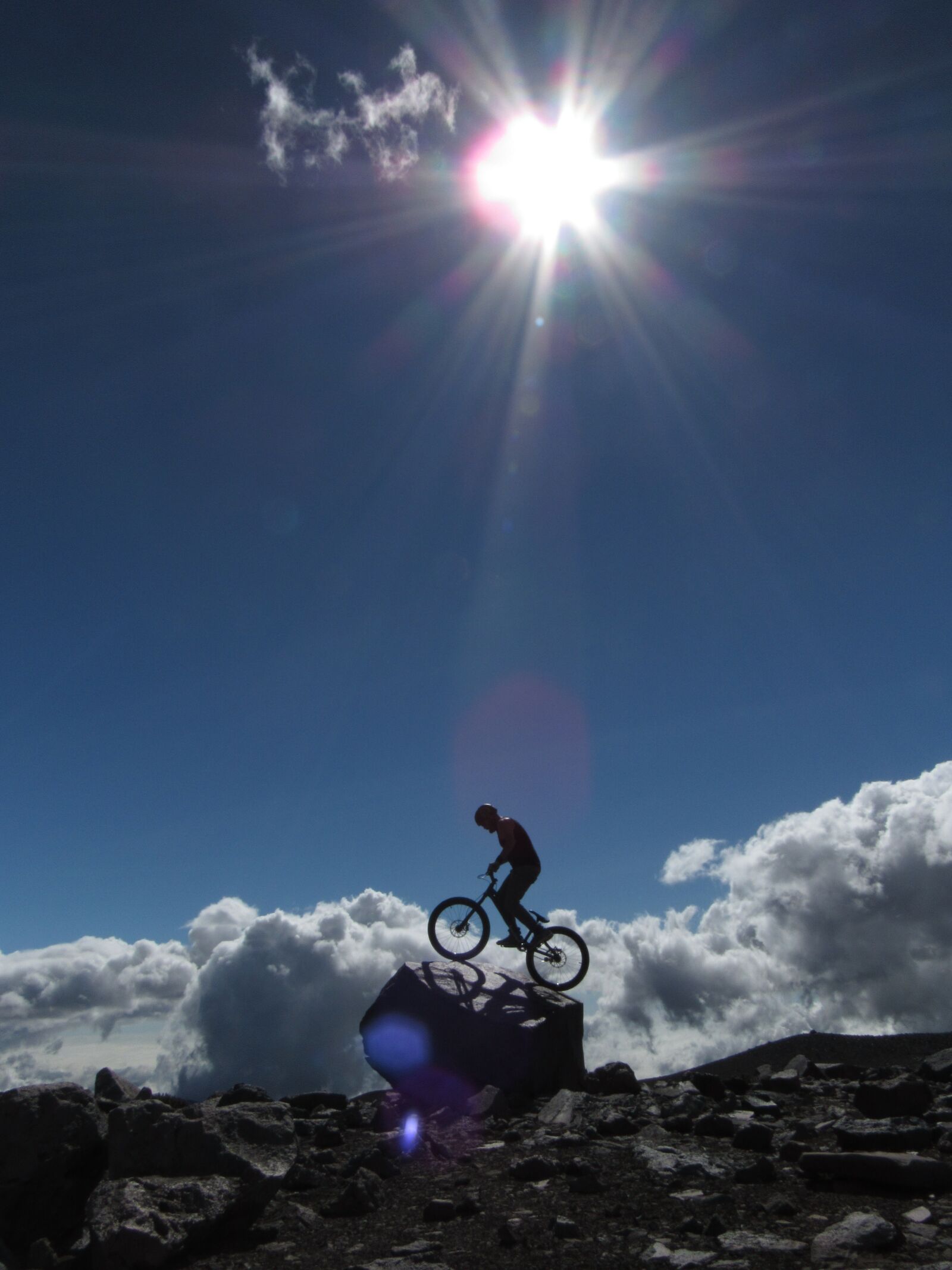 Canon PowerShot SX520 HS sample photo. Chimborazo, ecuador, bike trial photography