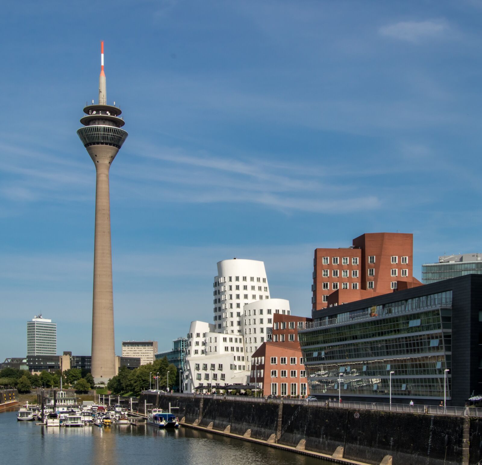Canon EOS 80D sample photo. Düsseldorf, port, architecture photography