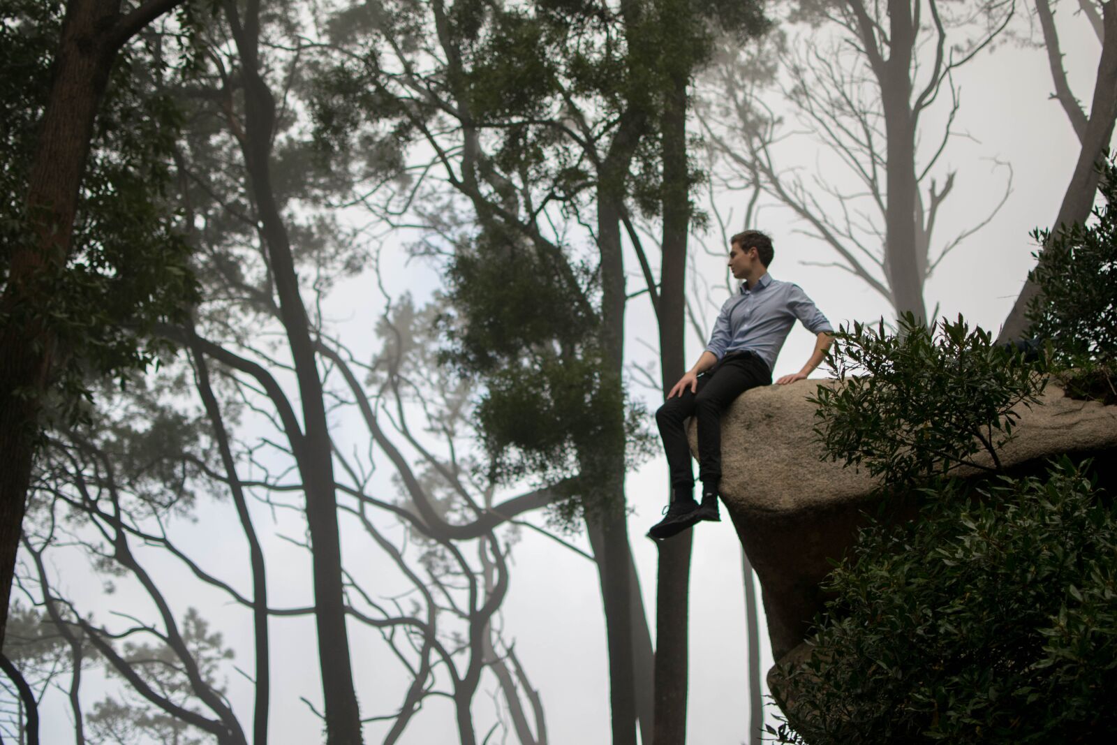 Nikon D3300 sample photo. Fog, foggy, man photography