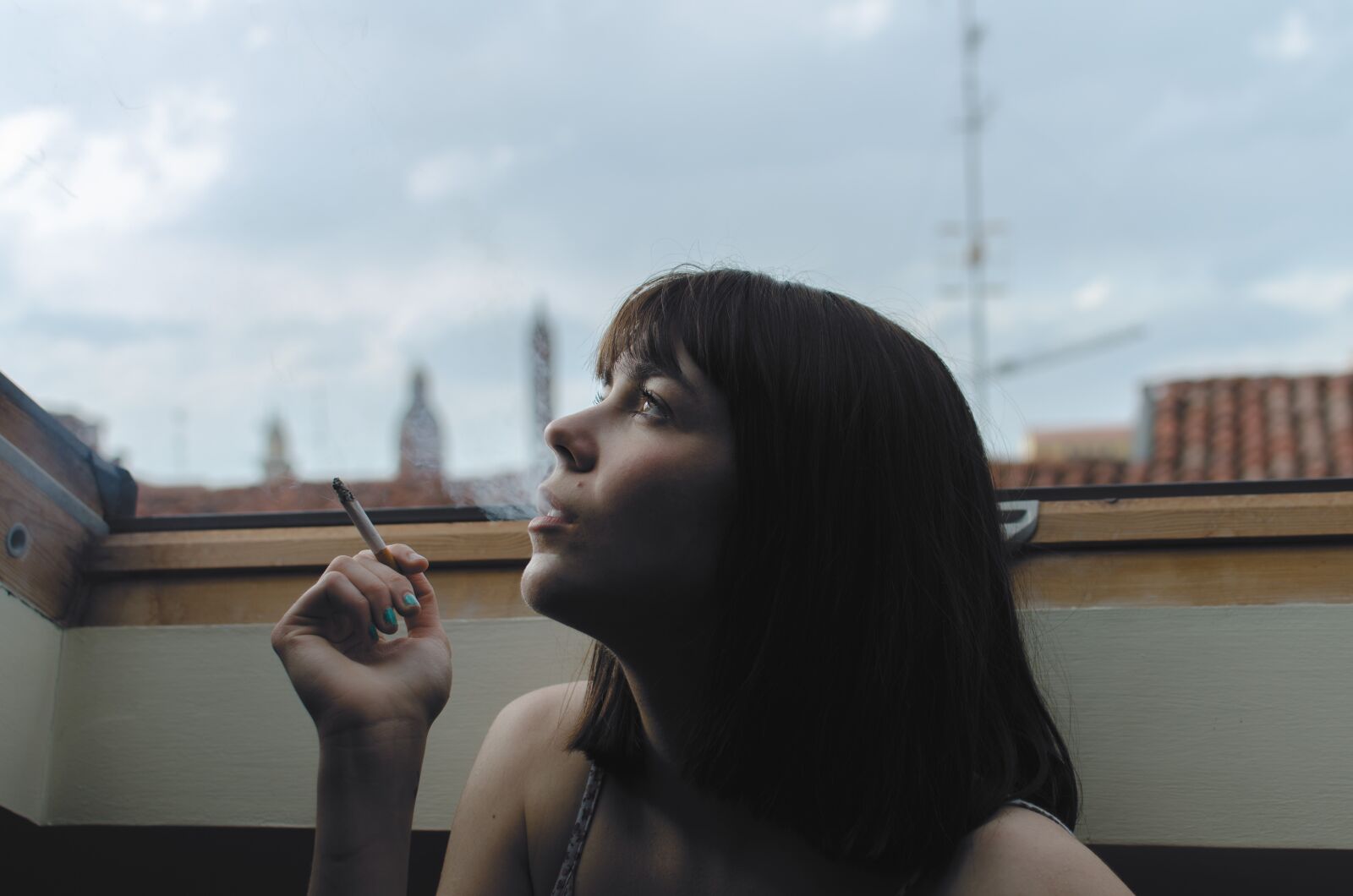 Nikon D7000 sample photo. Cigarette, girl, person photography