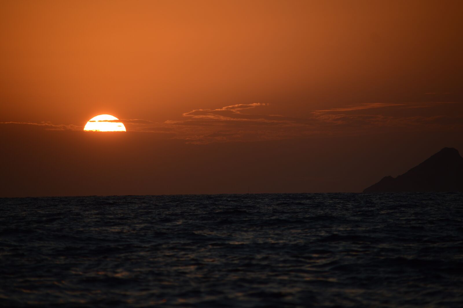 Nikon D3200 sample photo. Ponza, sunset, sun photography