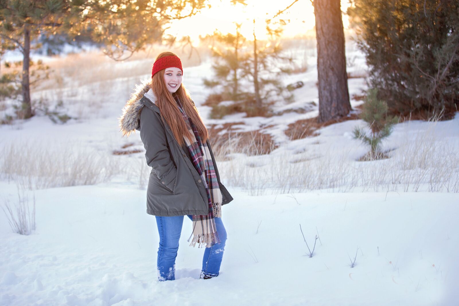 Canon EOS 6D sample photo. Winter, redhead, girl photography