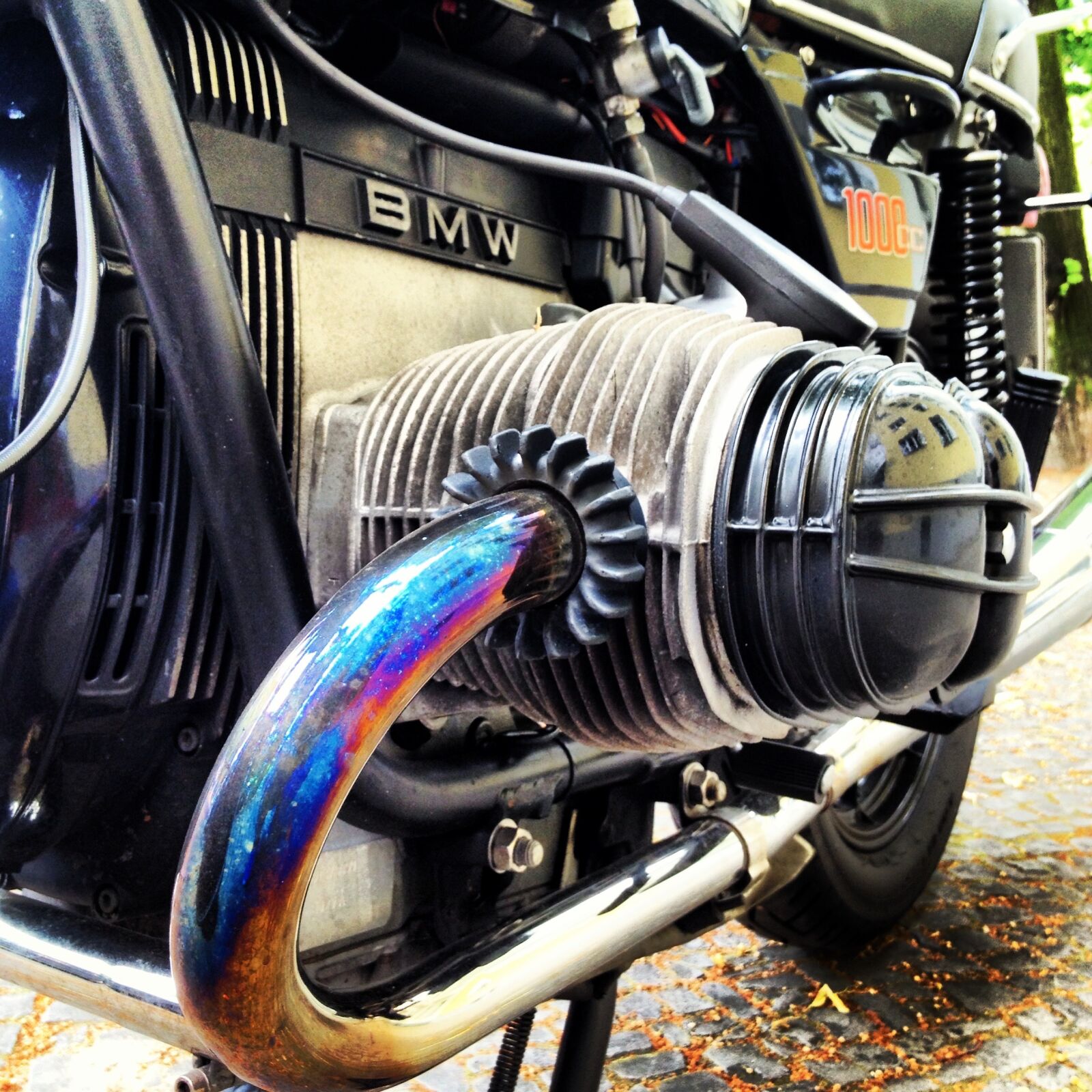 Apple iPhone 4S sample photo. Bmw, motorcycle, exhaust photography