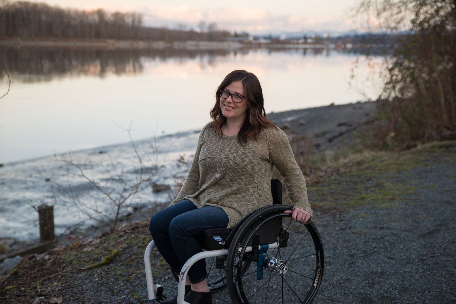 Tamron SP 24-70mm F2.8 Di VC USD sample photo. Wheelchair, woman, disability photography