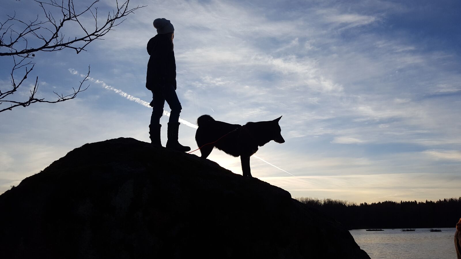 Samsung Galaxy S6 sample photo. Girl, dog, backlight photography