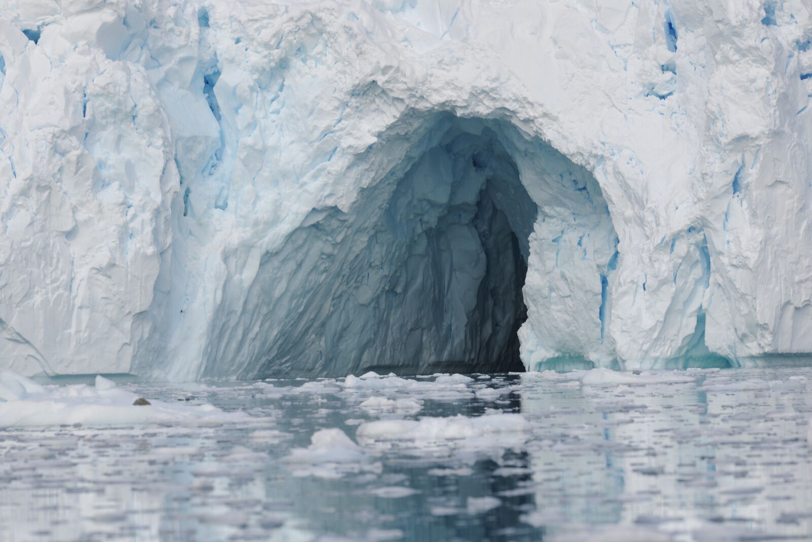 Nikon D3X sample photo. Iceberg, cave, sea photography
