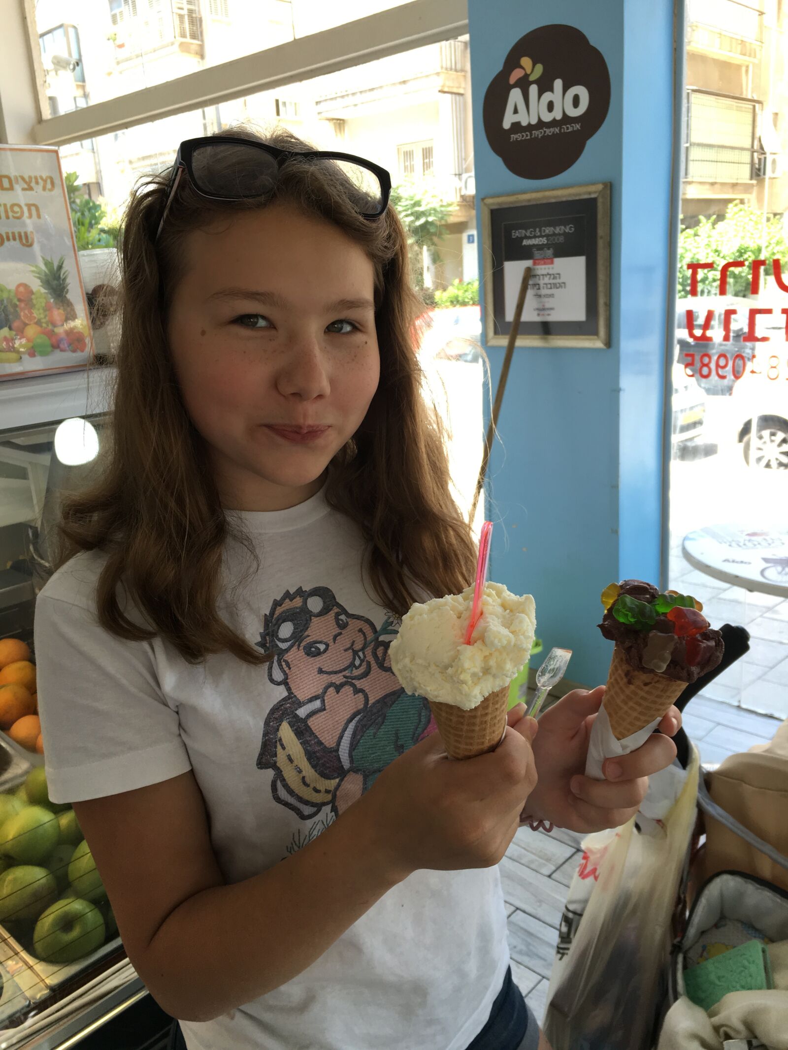 Apple iPhone 6s sample photo. Girl, ice cream, summer photography