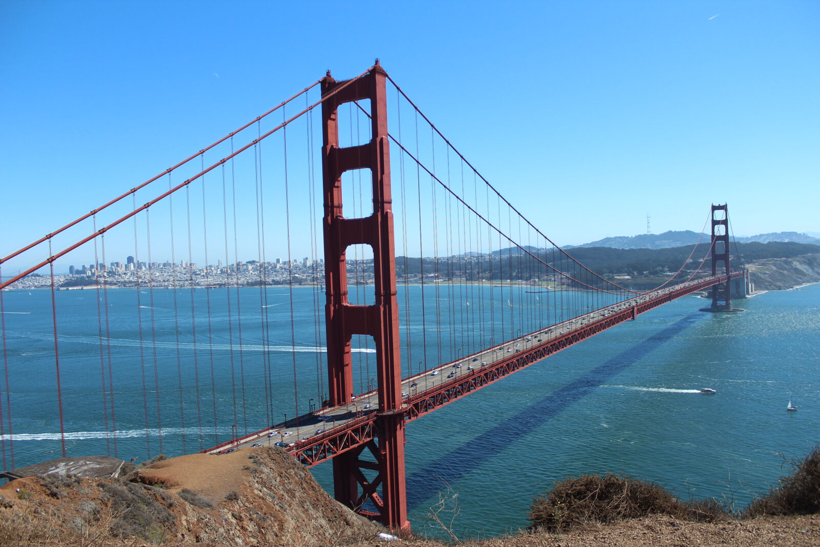 Canon EOS 600D (Rebel EOS T3i / EOS Kiss X5) sample photo. Bridge, golden, gate, bridge photography