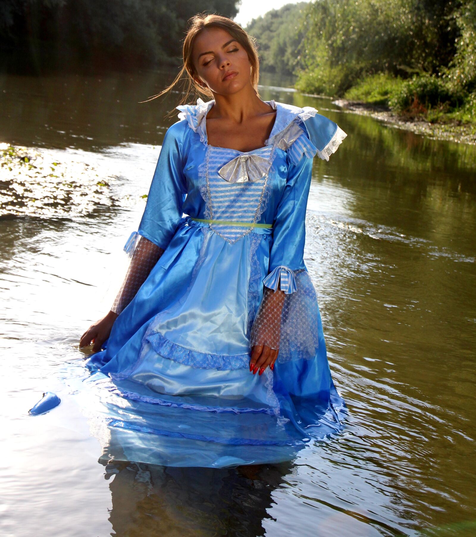 Canon EOS 700D (EOS Rebel T5i / EOS Kiss X7i) sample photo. Girl, princess, lake photography