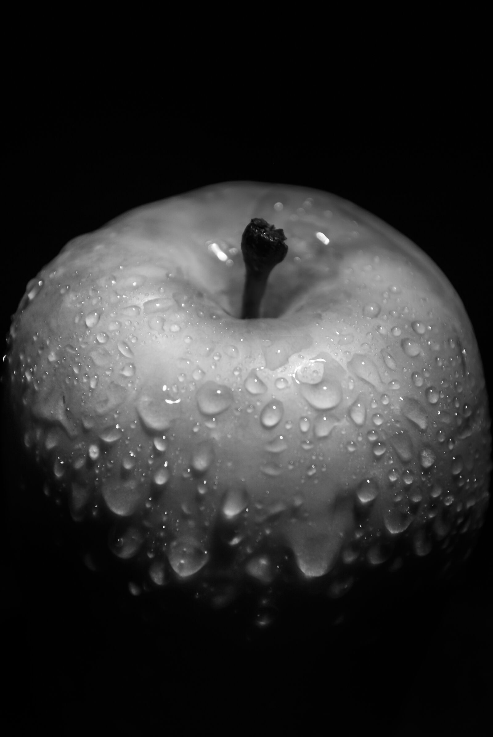 Nikon D60 sample photo. Apple, blackandwhite, black photography
